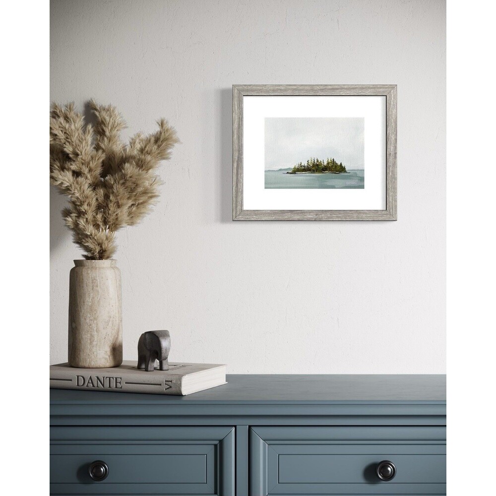 8x10 Maine Original Oil Seascape Painting Boothbay Harbor Pines Coastal Signed - Picture 5 of 8
